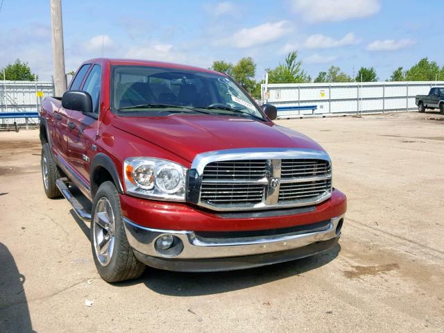 1D7HU18268J144408 - 2008 DODGE RAM 1500 S RED photo 1