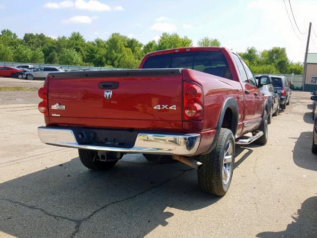 1D7HU18268J144408 - 2008 DODGE RAM 1500 S RED photo 4