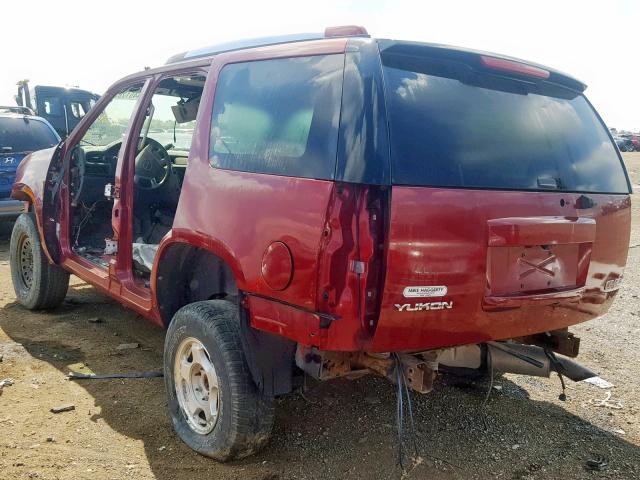 1GKFK63858J138846 - 2008 GMC YUKON DENA RED photo 3