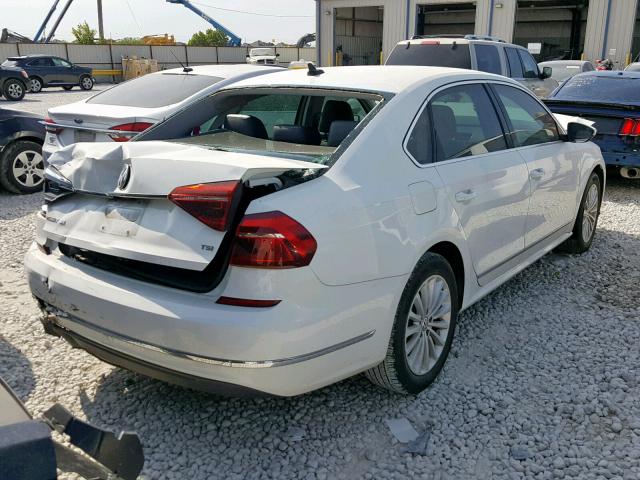 1VWBT7A36HC025350 - 2017 VOLKSWAGEN PASSAT SE WHITE photo 4