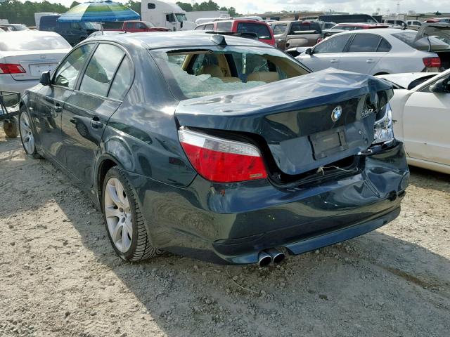 WBANB53566CN93064 - 2006 BMW 550 I GREEN photo 3