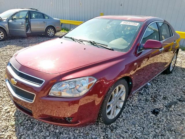 1G1ZK57778F183870 - 2008 CHEVROLET MALIBU LTZ მუქწითელი ფოტო 2