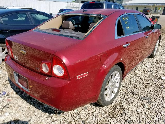 1G1ZK57778F183870 - 2008 CHEVROLET MALIBU LTZ მუქწითელი ფოტო 4