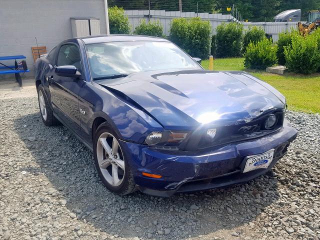 1ZVBP8CF3C5228730 - 2012 FORD MUSTANG GT BLUE photo 1