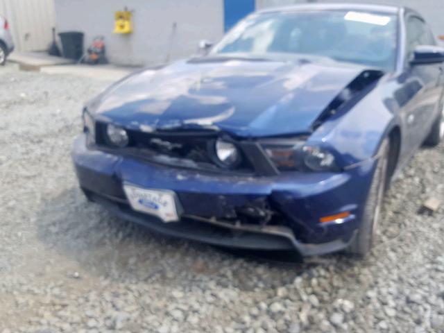 1ZVBP8CF3C5228730 - 2012 FORD MUSTANG GT BLUE photo 9