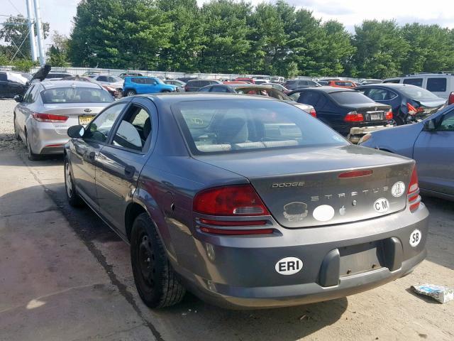 1B3EL36J44N379139 - 2004 DODGE STRATUS SE GRAY photo 3