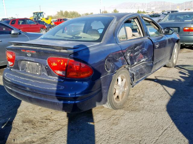 1G3NL52E2YC429671 - 2000 OLDSMOBILE ALERO GL BLUE photo 4