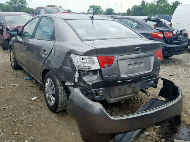 KNAFU4A28B5402616 - 2011 KIA FORTE EX GRAY photo 3