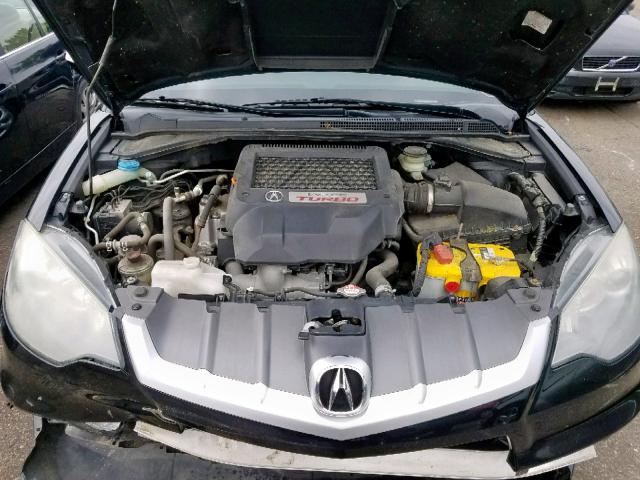 5J8TB18298A010665 - 2008 ACURA RDX BLACK photo 7