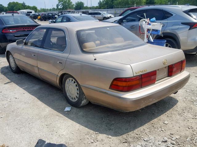 JN8UF11E3N0134345 - 1992 LEXUS LS 400 GRAY photo 3