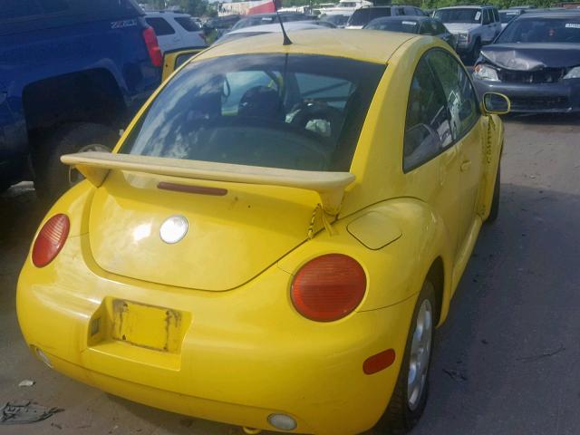 3VWCK21C92M443112 - 2002 VOLKSWAGEN NEW BEETLE YELLOW photo 4