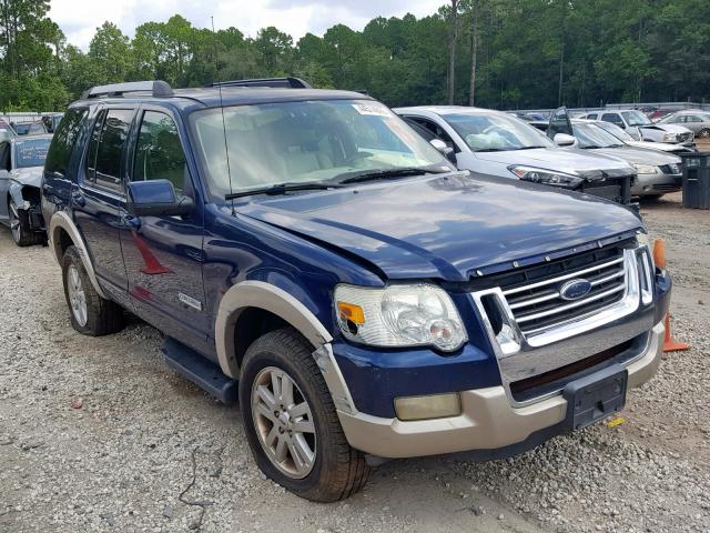 1FMEU64E96UA82536 - 2006 FORD EXPLORER E BLUE photo 1