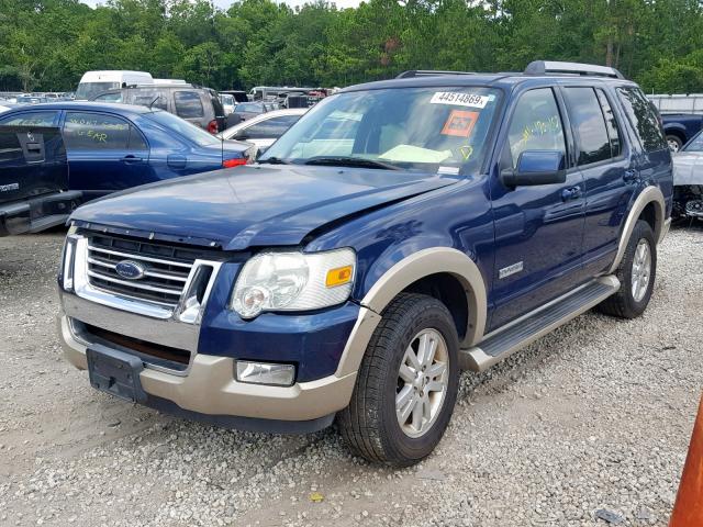 1FMEU64E96UA82536 - 2006 FORD EXPLORER E BLUE photo 2