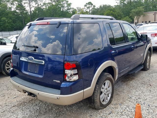 1FMEU64E96UA82536 - 2006 FORD EXPLORER E BLUE photo 4