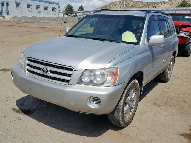 JTEHF21A020044938 - 2002 TOYOTA HIGHLANDER SILVER photo 2