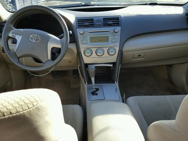 4T1BE46K39U396386 - 2009 TOYOTA CAMRY BEIGE photo 9