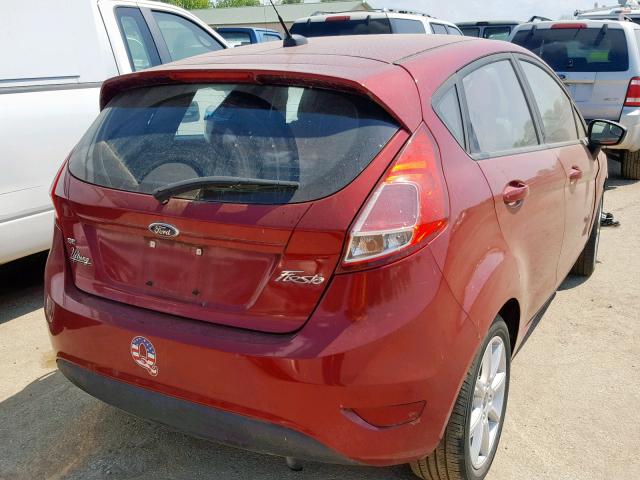 3FADP4EJ6FM209339 - 2015 FORD FIESTA SE RED photo 4