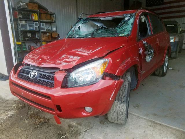 JTMZD32V575046054 - 2007 TOYOTA RAV4 SPORT RED photo 2