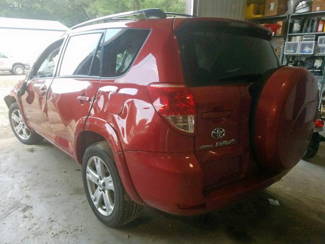 JTMZD32V575046054 - 2007 TOYOTA RAV4 SPORT RED photo 3