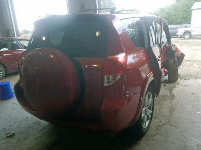 JTMZD32V575046054 - 2007 TOYOTA RAV4 SPORT RED photo 4