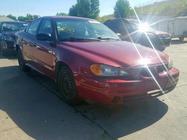 1G2NE52E65M190906 - 2005 PONTIAC GRAND AM S MAROON photo 1