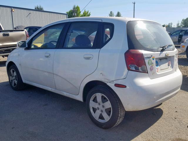 KL1TD66628B011900 - 2008 CHEVROLET AVEO BASE თეთრი ფოტო 3