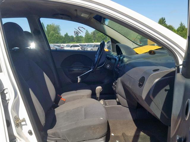 KL1TD66628B011900 - 2008 CHEVROLET AVEO BASE თეთრი ფოტო 5
