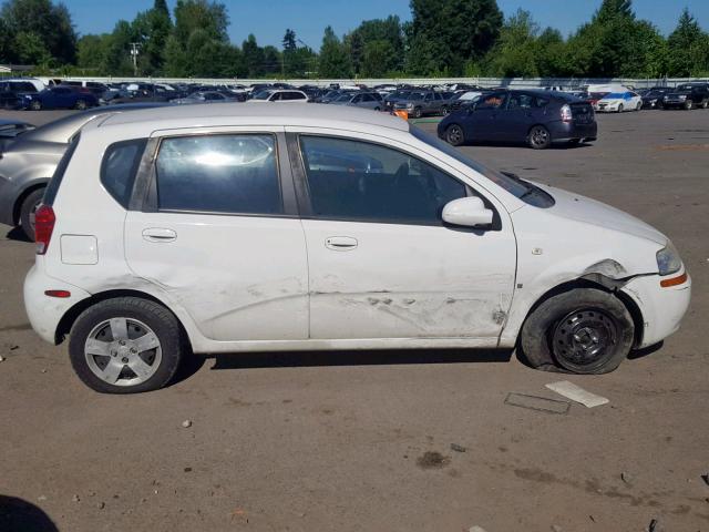 KL1TD66628B011900 - 2008 CHEVROLET AVEO BASE თეთრი ფოტო 9
