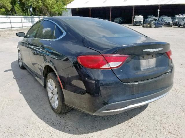 1C3CCCAB7GN145740 - 2016 CHRYSLER 200 LIMITE BLACK photo 3