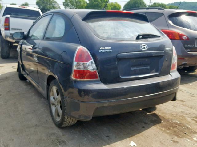 KMHCN36C38U061182 - 2008 HYUNDAI ACCENT SE GRAY photo 3