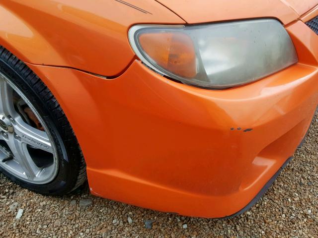 JM1BJ227430641720 - 2003 MAZDA PROTEGE SP ORANGE photo 9