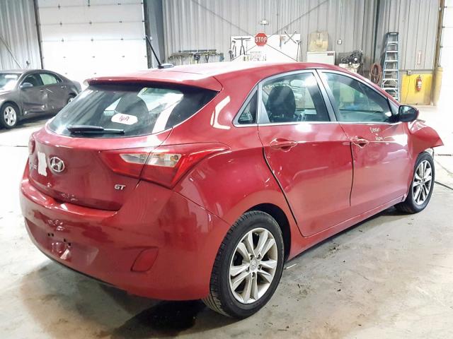 KMHD35LH8FU248808 - 2015 HYUNDAI ELANTRA GT RED photo 4