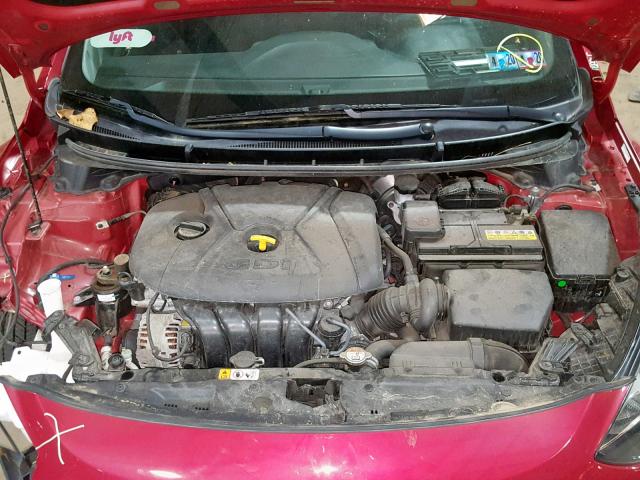 KMHD35LH8FU248808 - 2015 HYUNDAI ELANTRA GT RED photo 7