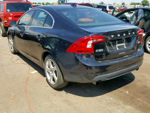 YV1622FS8C2104053 - 2012 VOLVO S60 T5 BLACK photo 3