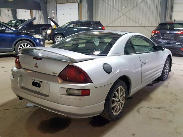 4A3AC44G81E045070 - 2001 MITSUBISHI ECLIPSE GS SILVER photo 4