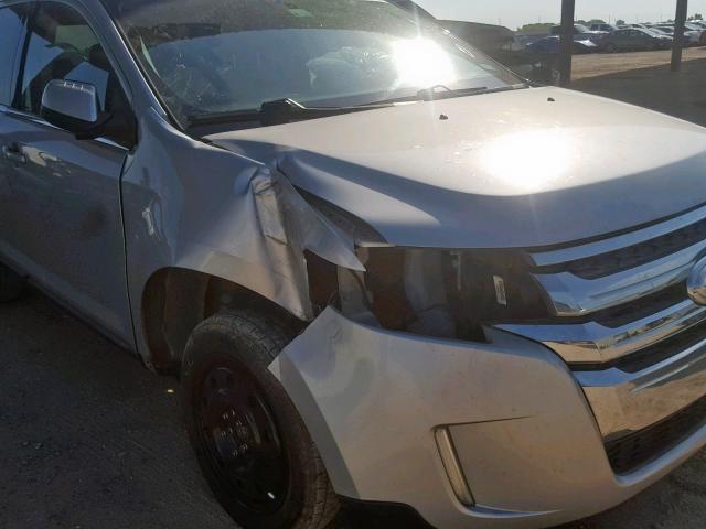 2FMDK3KC2DBA45297 - 2013 FORD EDGE LIMIT SILVER photo 9