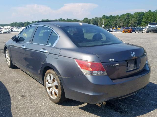 1HGCP36848A003806 - 2008 HONDA ACCORD EXL GRAY photo 3