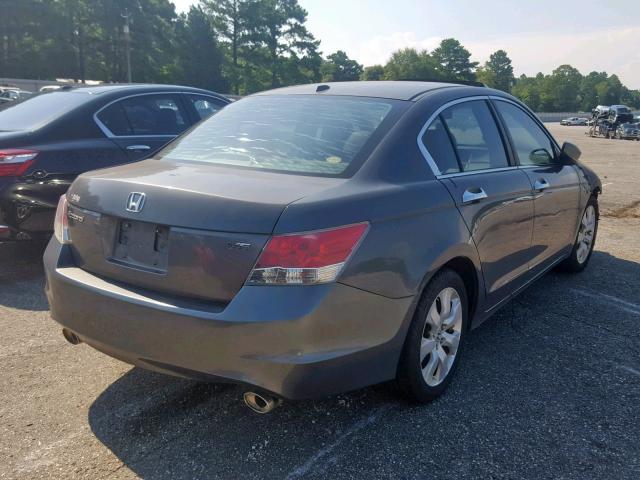 1HGCP36848A003806 - 2008 HONDA ACCORD EXL GRAY photo 4