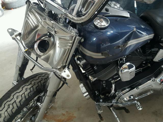 1HD1BWB103Y035584 - 2003 HARLEY-DAVIDSON FLSTCI BLUE photo 9