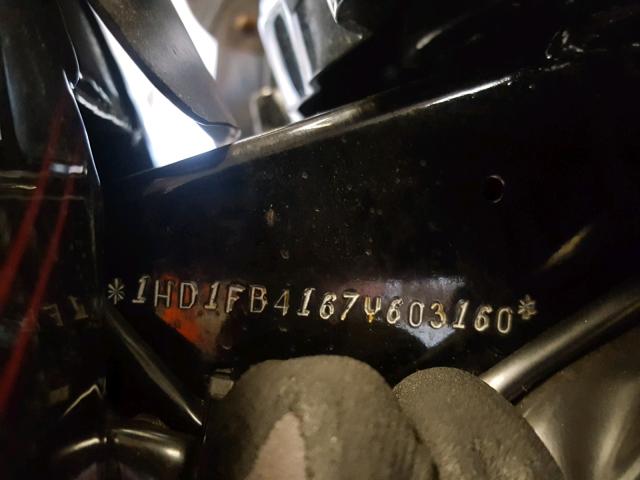 1HD1FB4167Y603160 - 2007 HARLEY-DAVIDSON FLHR BLACK photo 10