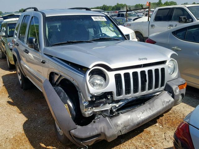 1J4GL48K64W259334 - 2004 JEEP LIBERTY SP SILVER photo 1