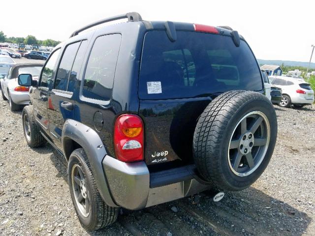 1J4GL48K73W699481 - 2003 JEEP LIBERTY SP BLACK photo 3