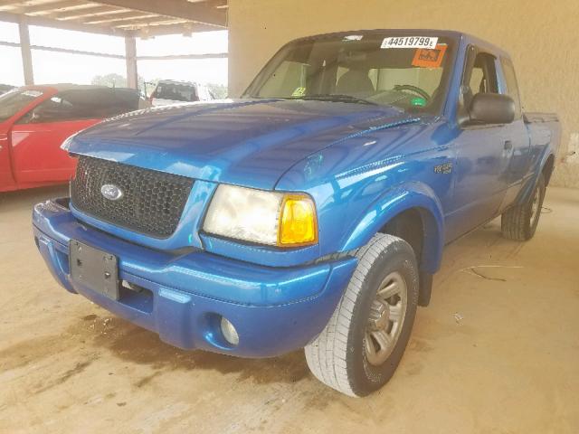 1FTYR14U92TA06408 - 2002 FORD RANGER SUP BLUE photo 2