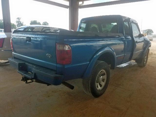 1FTYR14U92TA06408 - 2002 FORD RANGER SUP BLUE photo 4