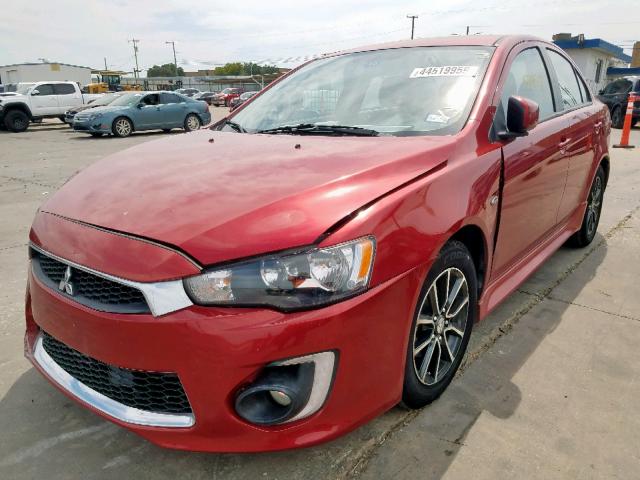 JA32U2FU9HU007907 - 2017 MITSUBISHI LANCER ES RED photo 2