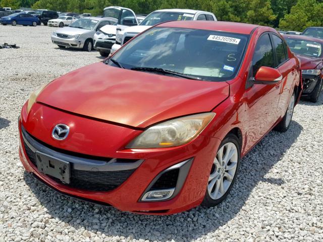 JM1BL1S54A1138909 - 2010 MAZDA 3 S RED photo 2