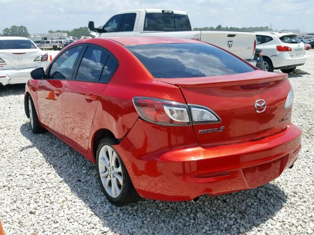 JM1BL1S54A1138909 - 2010 MAZDA 3 S RED photo 3