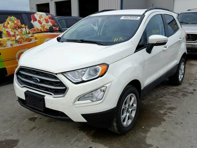 MAJ6P1UL4JC222935 - 2018 FORD ECOSPORT S WHITE photo 2