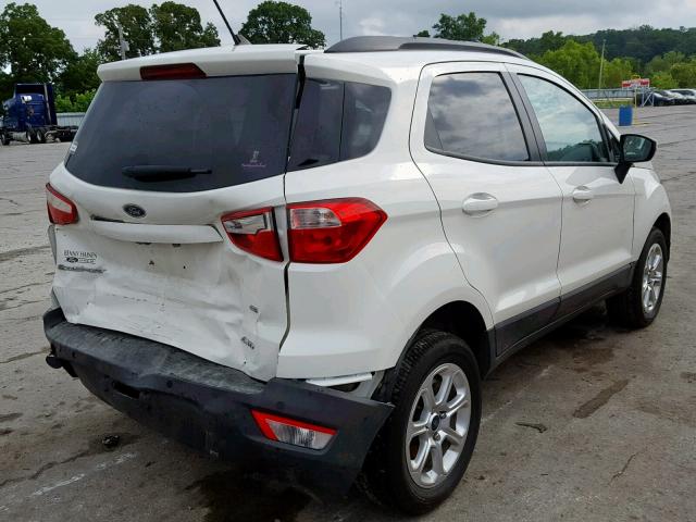 MAJ6P1UL4JC222935 - 2018 FORD ECOSPORT S WHITE photo 4