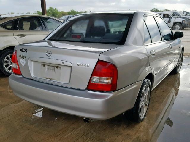 JM1BJ225130215577 - 2003 MAZDA PROTEGE DX SILVER photo 4